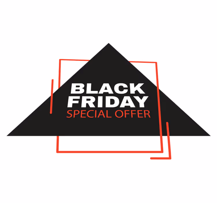 Alfombra vinílica black friday señal de ofertas - TenVinilo