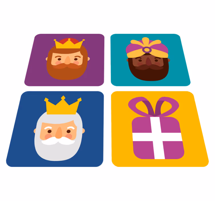 Alfombra vinílica navidad pack de reyes magos - TenVinilo