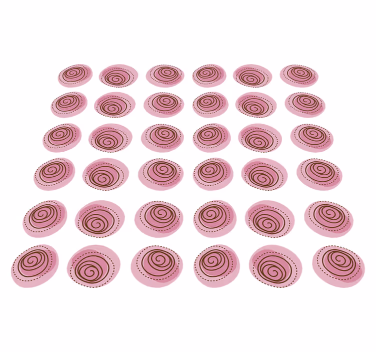 Alfombra vinílica flores ornamento floral rosa - TenVinilo