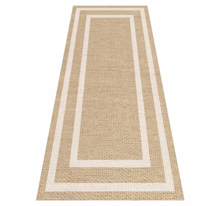Alfombra vinílica minimalista textura tejida natural - TenVinilo