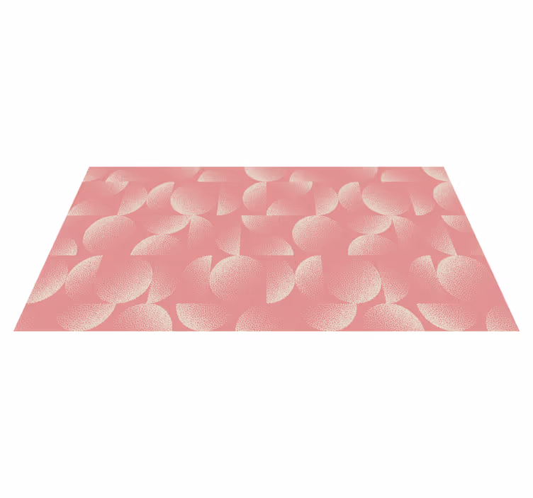 Alfombra vinílica comedor pastel semicírculos - TenVinilo