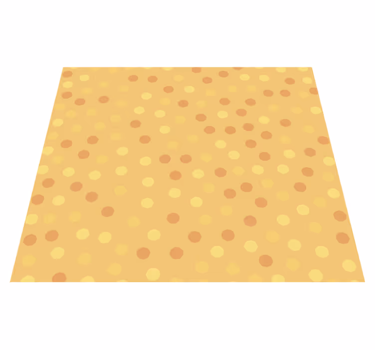 Alfombra de vinilo para cocina naranjas en círculos - TenVinilo
