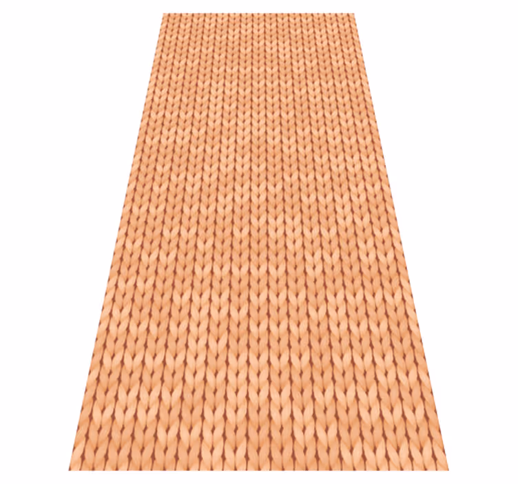 Alfombra de vinilo para cocina beige textil - TenVinilo