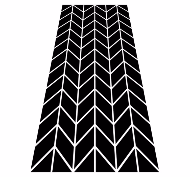 Alfombra vinílica baño flechas geométricas - TenVinilo