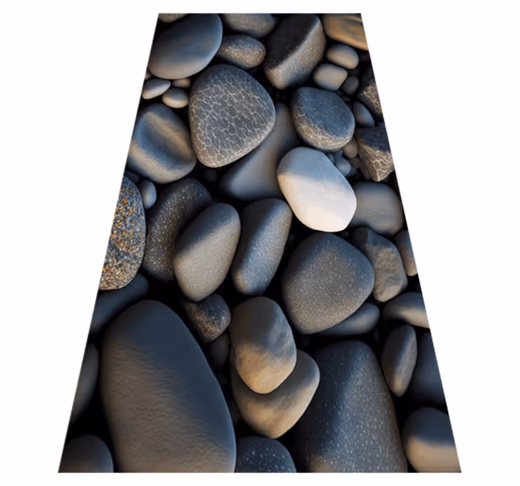 Alfombra vinílica baño piedras del océano - TenVinilo