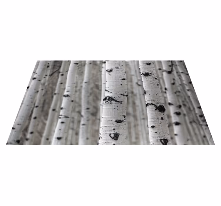 Alfombra vinílica flores bosque de abetos - TenVinilo