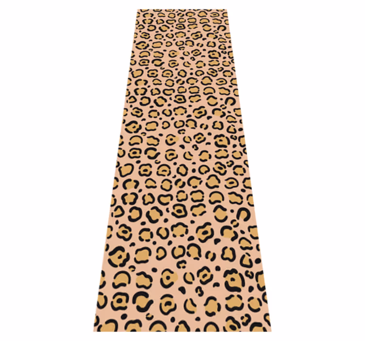 Alfombra vinílica animal print leopardo pastel - TenVinilo