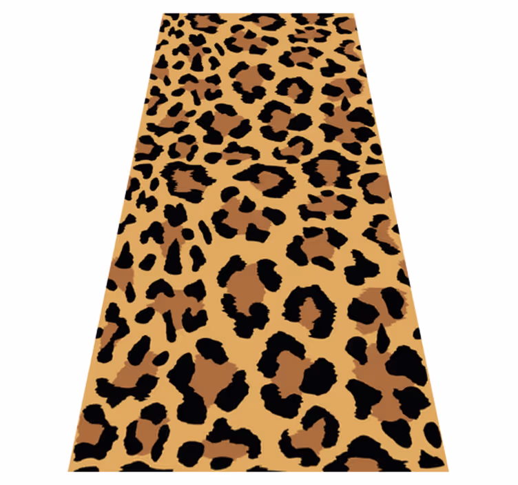 Alfombra vinílica animal print pantera - TenVinilo
