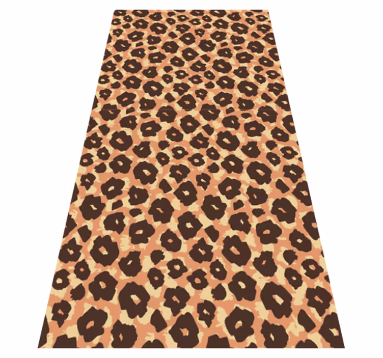Alfombra vinílica animal print imitación leopardo terciopelo - TenVinilo