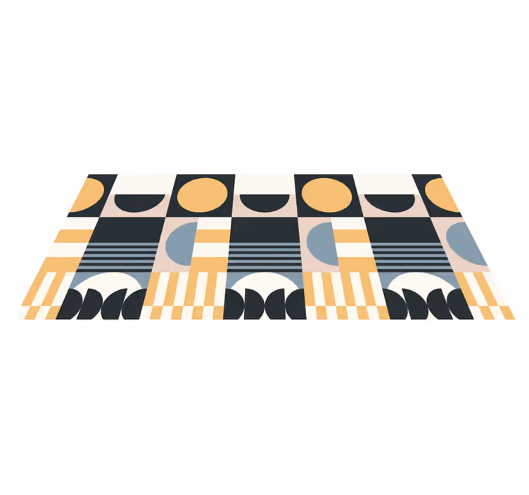 Alfombra vinílica salón diseño moderno abstracto - TenVinilo