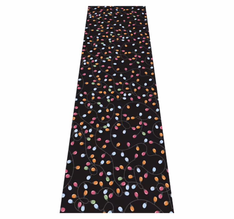 Alfombra vinílica navidad decoraciones luminosas navideñas - TenVinilo