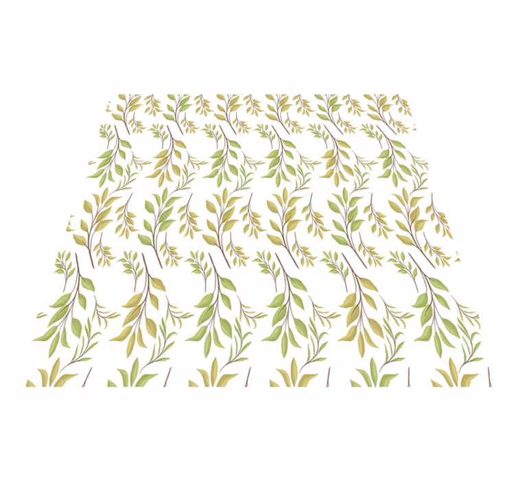 Alfombra vinílica naturaleza motivo verde frondoso - TenVinilo