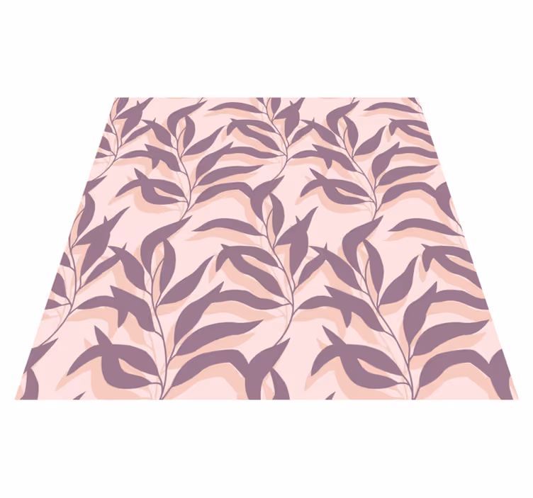 Alfombra vinílica flores palma tropical blush - TenVinilo