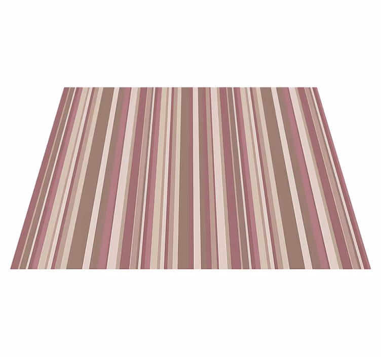 Alfombra vinílica dormitorio rayas rosa - TenVinilo