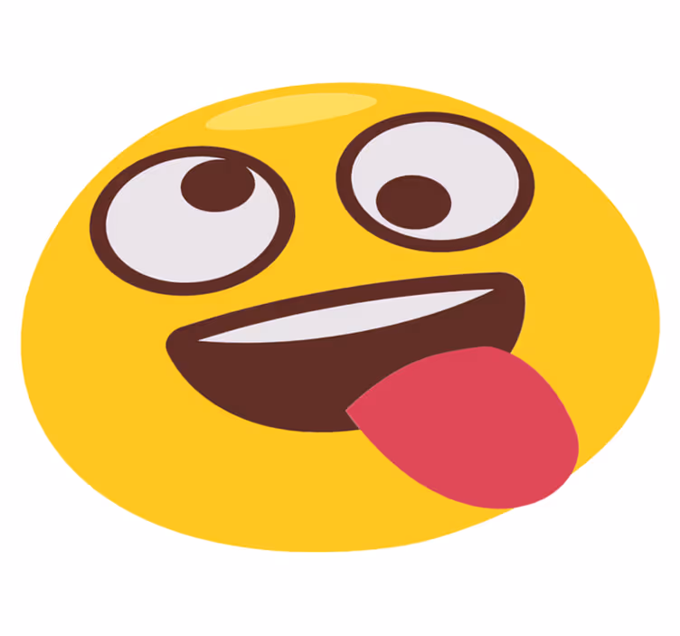 Alfombra vinílica infantil cara de emoji divertida - TenVinilo