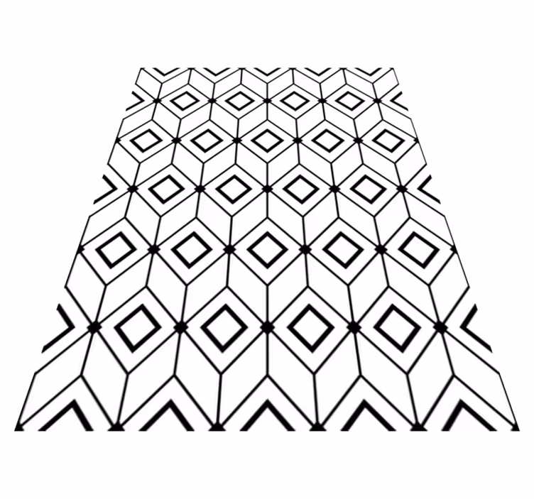 Alfombra vinílica geométrica elementos de diamante modernos - TenVinilo