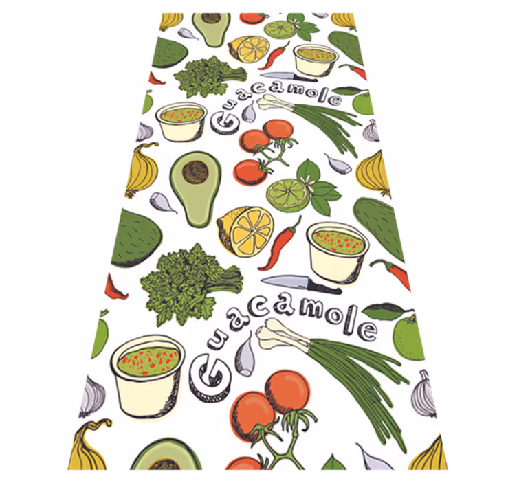 Alfombra de vinilo para cocina frutas mexicanas - TenVinilo