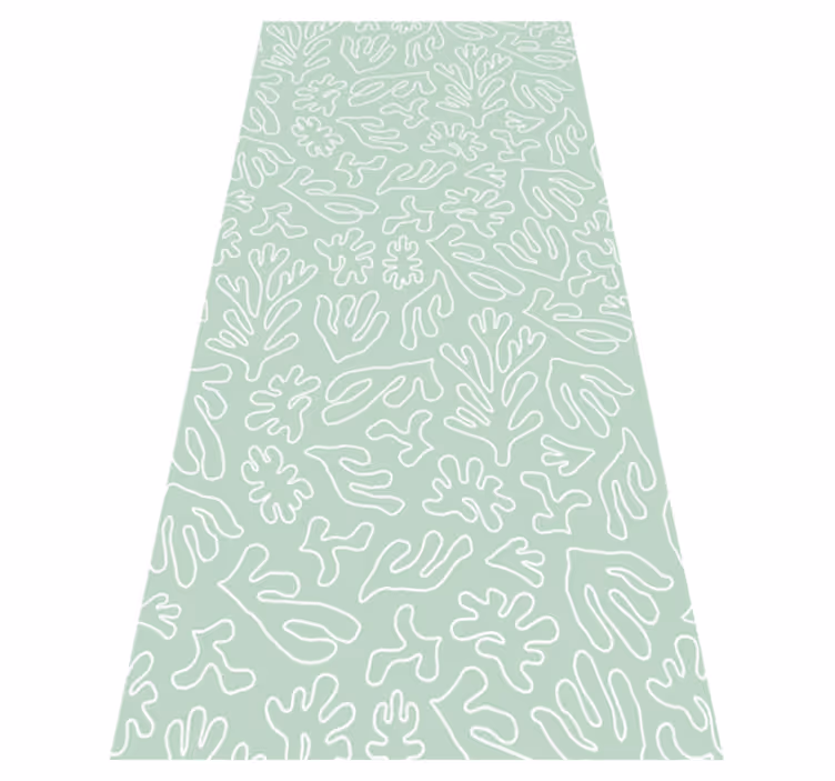 Alfombra de vinilo para cocina algas green think - TenVinilo