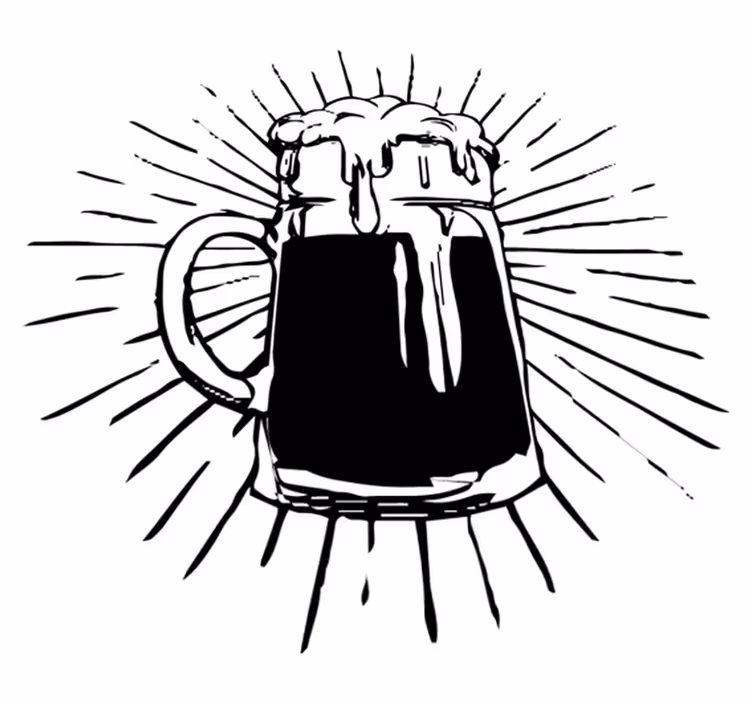 Alfombra de vinilo para cocina luz de cerveza - TenVinilo
