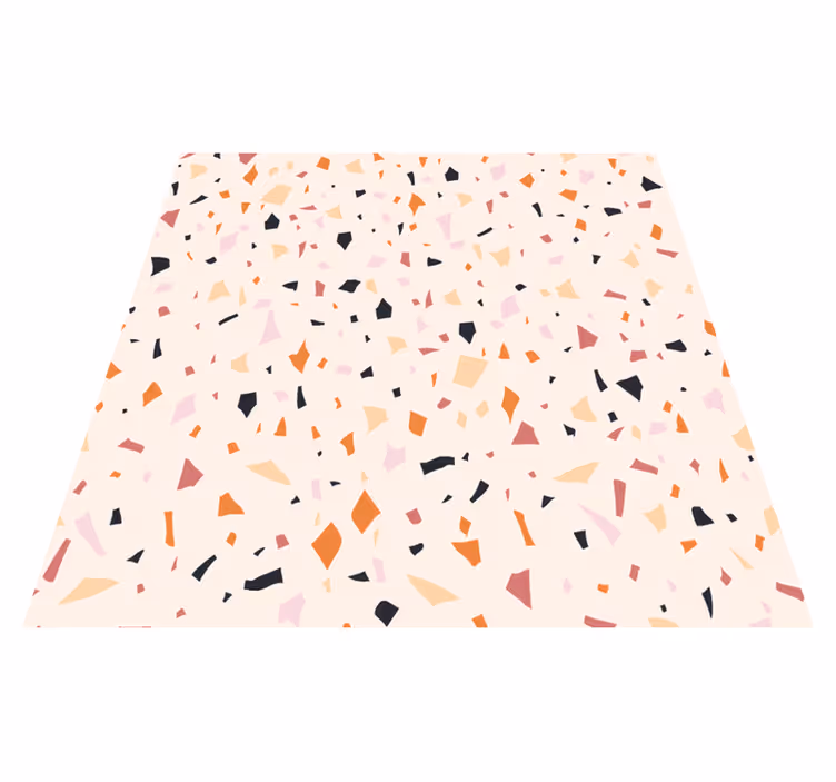 Alfombra de vinilo para cocina terrazo gris - TenVinilo