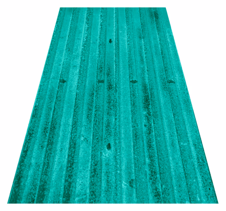 Alfombra de vinilo para cocina textura metálica envejecida - TenVinilo