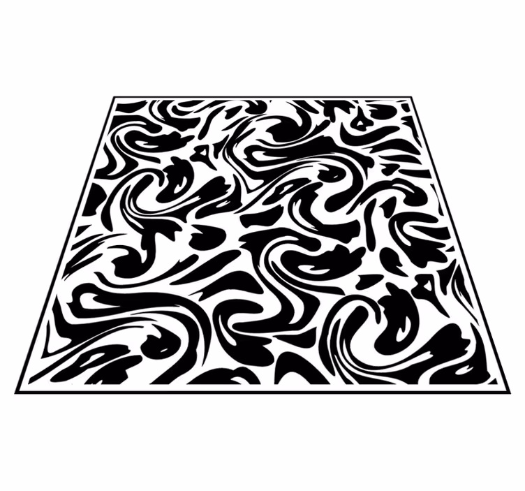 Alfombra de vinilo para cocina fluido moderno - TenVinilo
