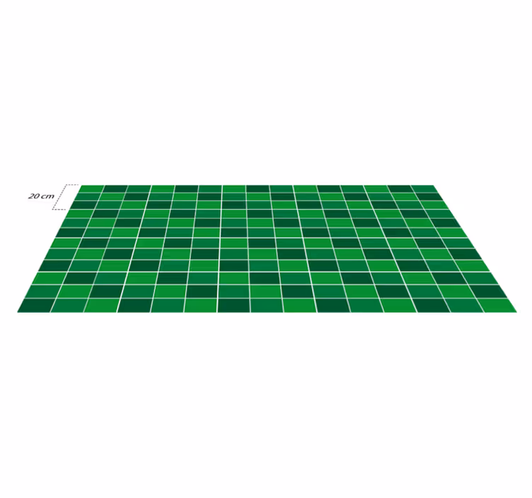 Alfombra de vinilo para cocina ladrillo verde - TenVinilo