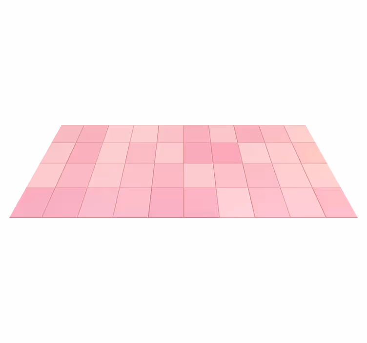 Alfombra de vinilo para cocina azulejos rosas - TenVinilo