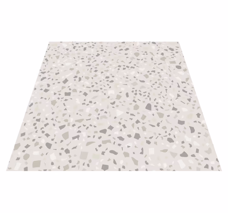 Alfombra de vinilo para cocina terrazzo gris - TenVinilo