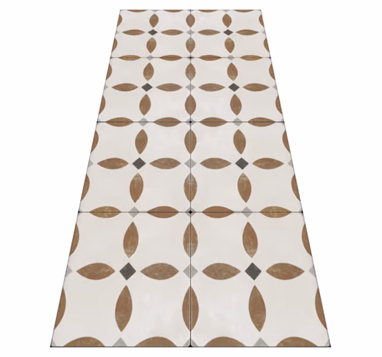 Alfombra de vinilo para cocina azulejos romanos - TenVinilo