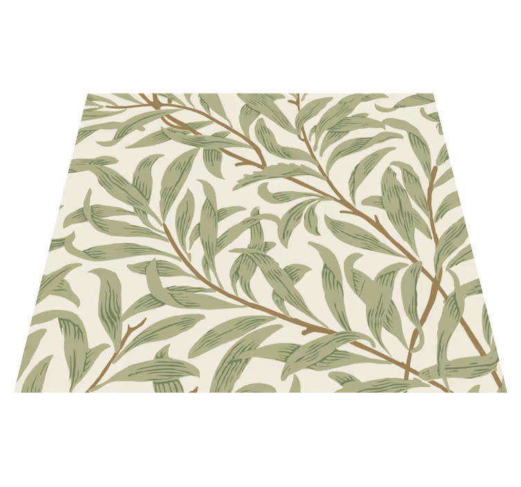 Alfombra de vinilo para cocina plantas verdes botánicas - TenVinilo