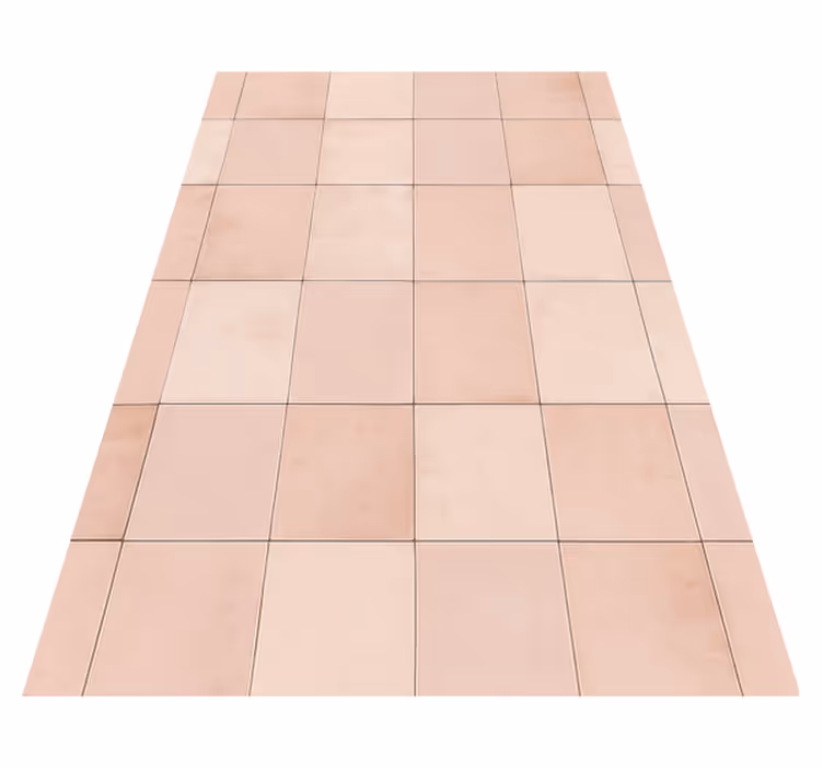 Alfombra de vinilo para cocina patrón de azulejos rosa - TenVinilo