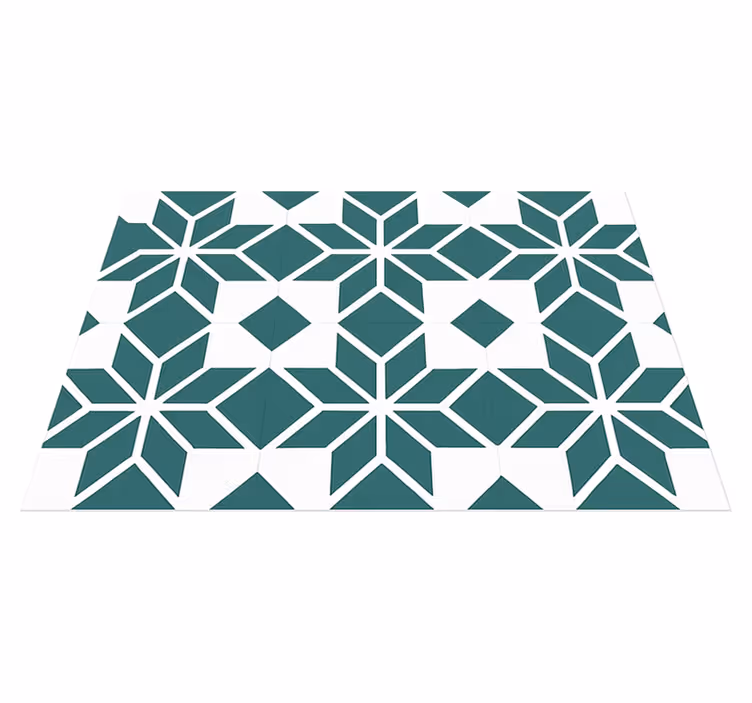 Alfombra pvc diseño de patrones contemporáneos - TenVinilo