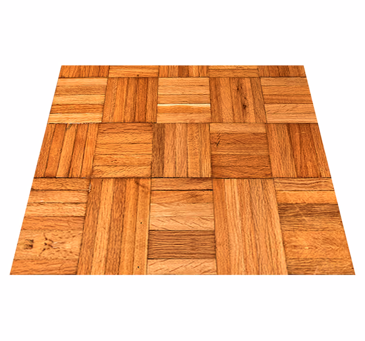 Alfombra vinílica oficina protegida por el tejido de madera - TenVinilo