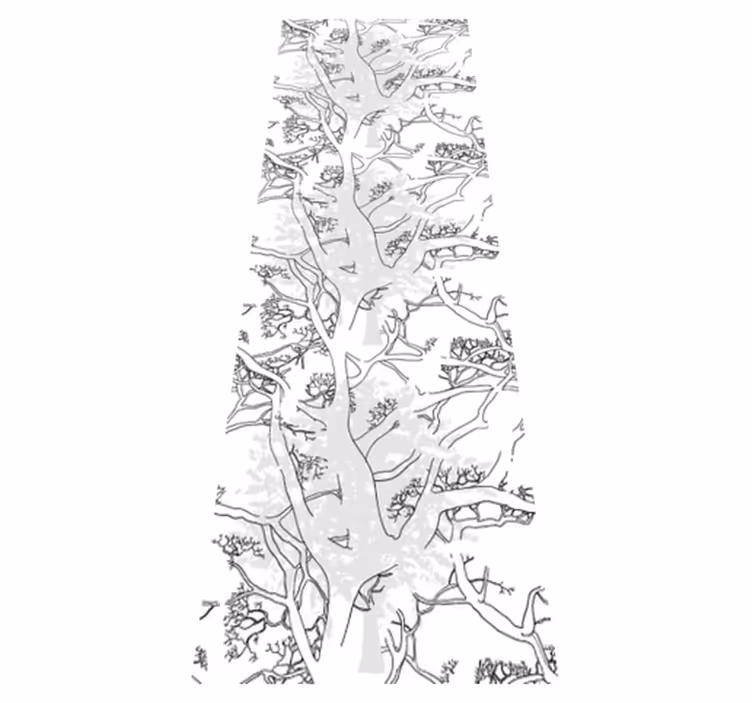 Alfombra vinílica oficina ramas de árbol oscuras - TenVinilo