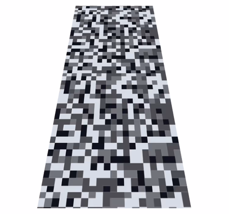 Alfombra vinílica dormitorio cuadros grises nórdicos - TenVinilo