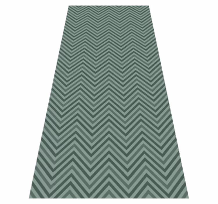 Alfombra vinílica nórdica patrón espiga verde - TenVinilo