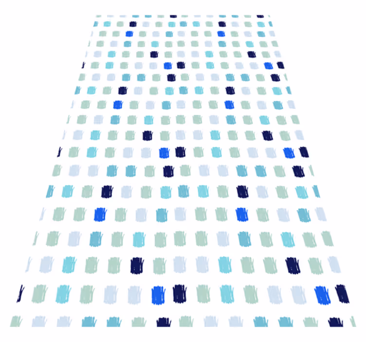 Alfombra vinílica nórdica trazos de pintura azul - TenVinilo