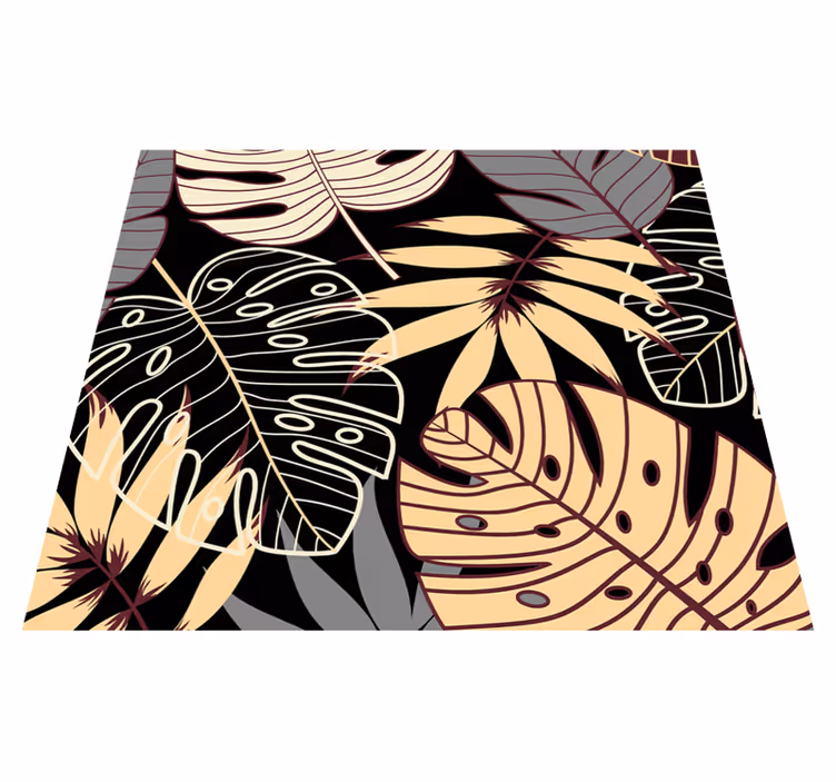 Alfombra vinílica naturaleza papel pintado selva vintage - TenVinilo