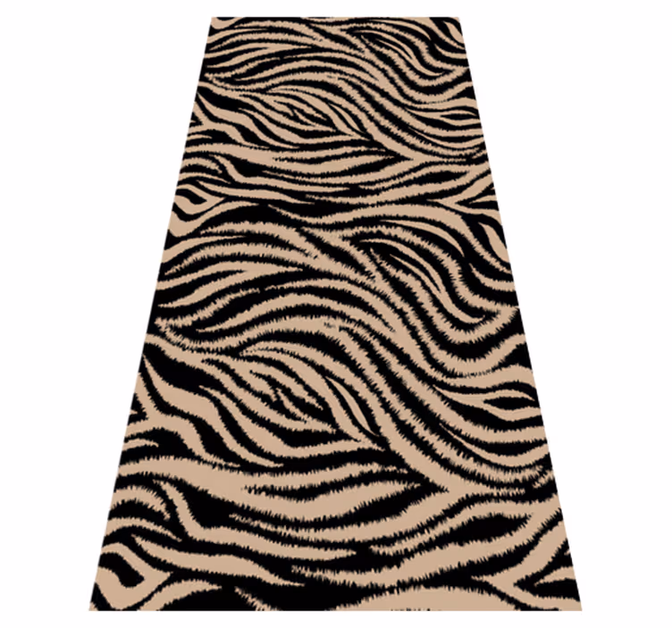 Alfombra vinílica animales motivo rayas de cebra - TenVinilo