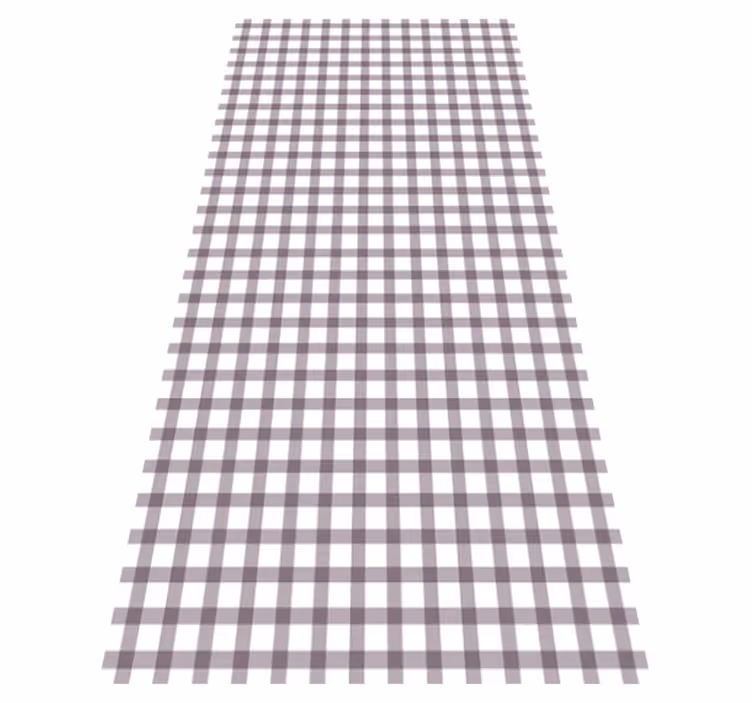 Alfombra vinílica imitación cuadro vichy lila - TenVinilo