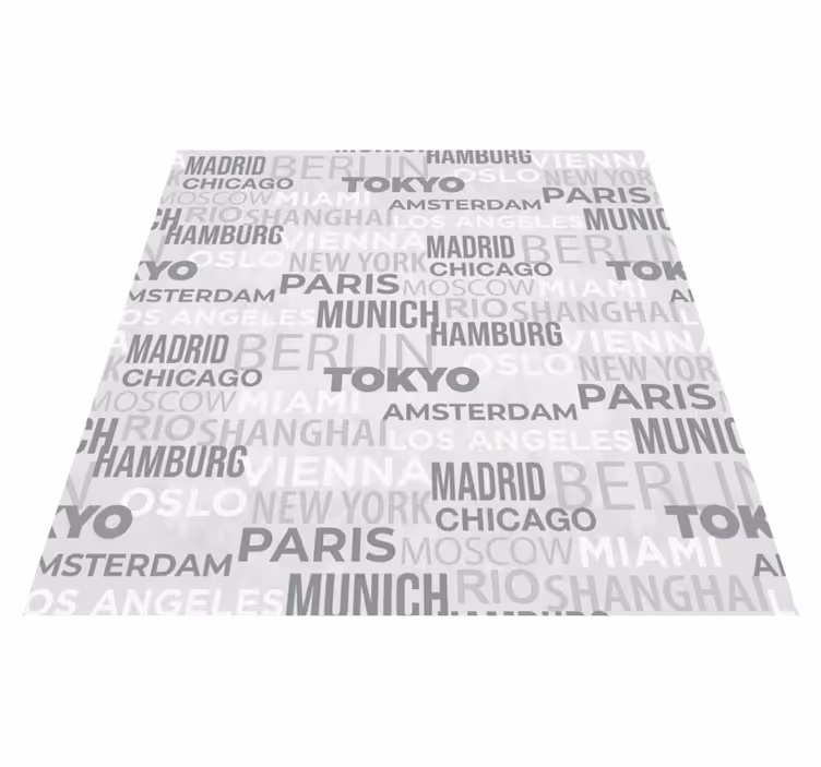 Alfombra vinílica frase madrid - TenVinilo