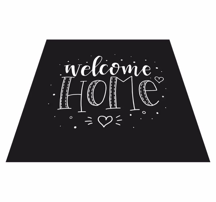 Alfombra vinílica frase bienvenido a casa - TenVinilo