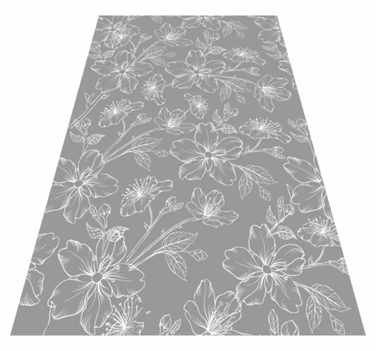 Alfombra vinílica gris con patrón gris - TenVinilo