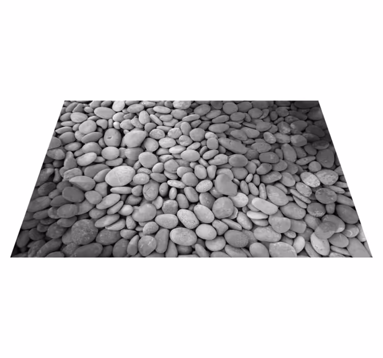 Alfombra vinílica gris piedras grises - TenVinilo