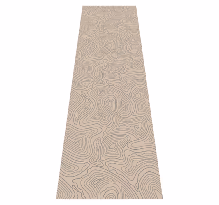Alfombra vinílica beige topográfica taupe - TenVinilo