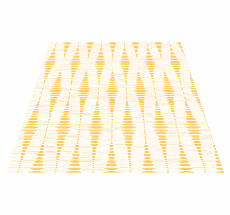 Alfombra vinílica amarilla ikat rabaul amarillo - TenVinilo
