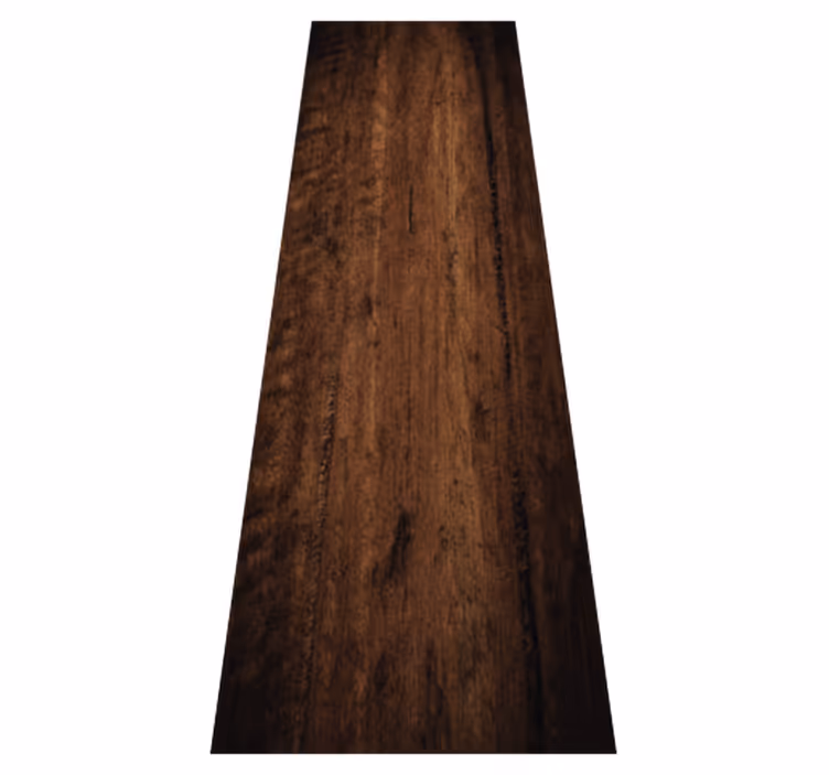 Alfombra vinílica marrón madera patinada oscura - TenVinilo