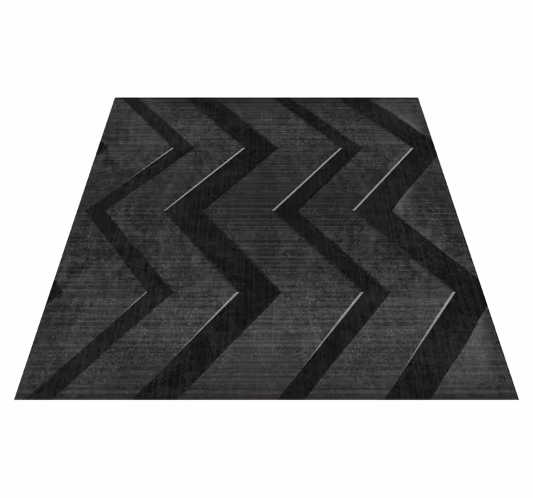 Alfombra vinílica negra rayas de acero negro - TenVinilo