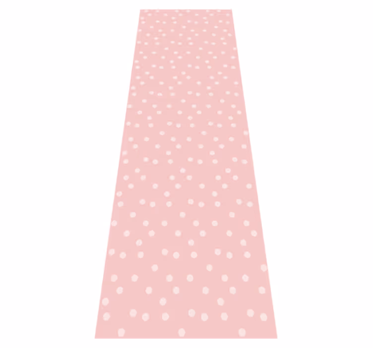 Alfombra vinílica rosa fondo de puntos pastel suaves - TenVinilo